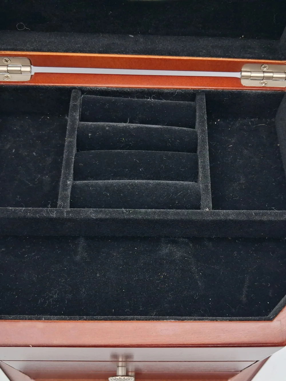 Bombay Classic Mahogany Wood Jewelry Organizer with Drawers No Key